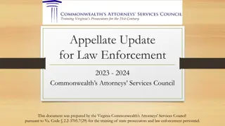 Appellate Update for Law Enforcement 2023-2024 Summary