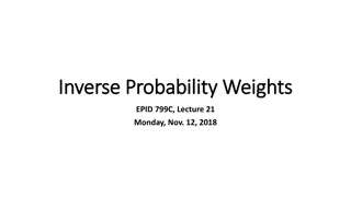 Inverse Probability Weights in Epidemiological Analyses