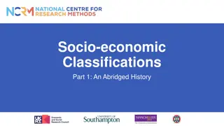 Evolution of Socio-Economic Classifications: A Historical Overview