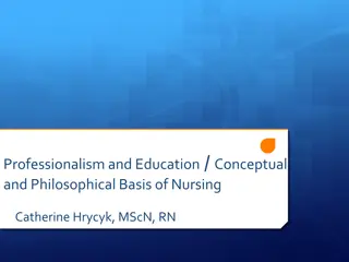 Professionalism and Education in Nursing by Catherine Hrycyk