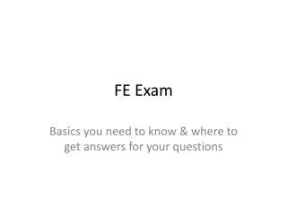 Essential Information for FE Exam Applicants