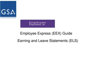 Guide to Viewing Earnings and Leave Statements on Employee Express (EEX)