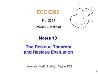 The Residue Theorem in Complex Analysis