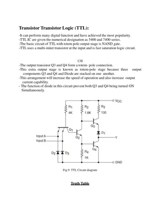 Transistor-Transistor Logic (TTL) Circuits