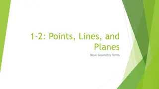 Basic Geometry Terms: Points, Lines, and Planes