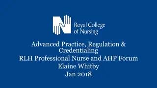 Emerging Trends in Regulation and Credentialing for Advanced Practice Nursing