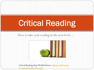 Unlocking Critical Reading Skills: Strategies and Techniques