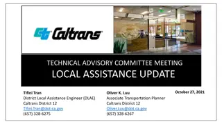 Caltrans Local Assistance Program Updates