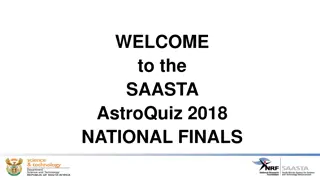 SAASTA AstroQuiz 2018 National Finals Overview