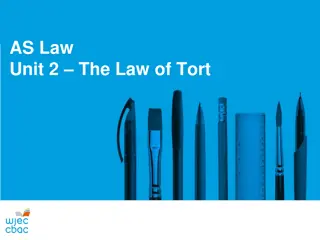 Insights on AS Law Unit 2: The Law of Tort Exam