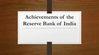 Achievements of the Reserve Bank of India