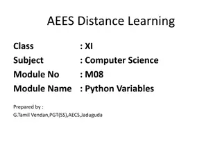 Python Variables: Understanding Declaration, Naming Rules, and Assignment Operators