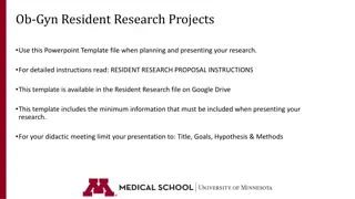 Ob-Gyn Resident Research Projects Template