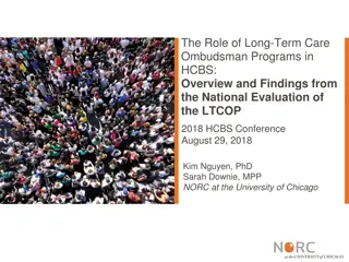 The Role of Long-Term Care Ombudsman Programs in HCBS: Overview and Findings