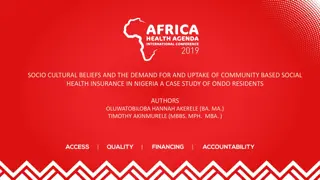 Exploring Socio-Cultural Beliefs Impact on Community Health Insurance in Nigeria