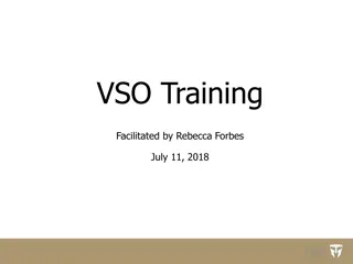 Overview of Veteran Service Organizations (VSOs) and Membership Orgs