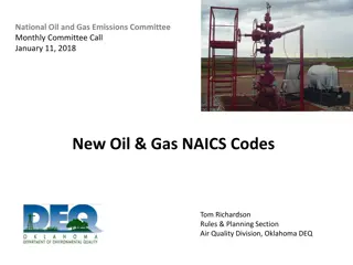 Updates on Oil & Gas NAICS Codes and Classification Guidelines