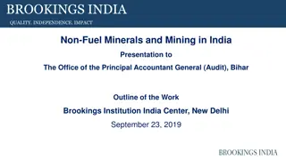 Non-Fuel Minerals and Mining Sector in India: Brookings Institution Analysis