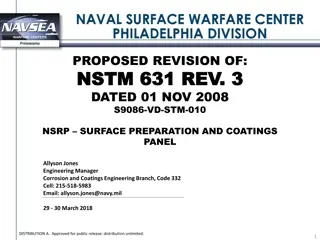 NSTM 631 Revision: Proposed Updates for Coatings and Maintenance