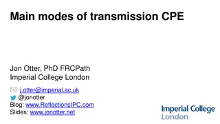 Transmission of Carbapenemase-Producing Enterobacteriaceae (CPE)