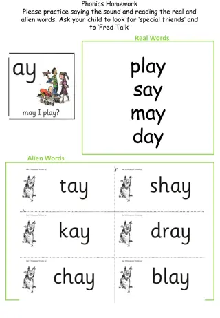 Interactive Phonics Homework for Practicing Real and Alien Words