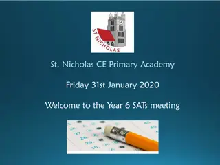 The Year 6 SATs at St. Nicholas CE Primary Academy