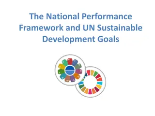 The National Performance Framework and UN Sustainable Development Goals Alignment