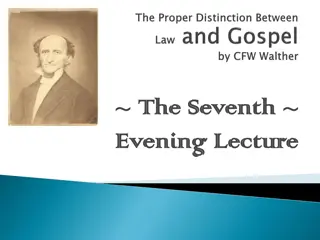 Understanding the Art of Distinguishing Law and Gospel