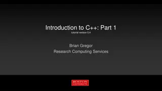 Getting Started with C++ Programming at Room B27 Terminals