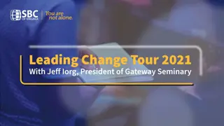 Change and Transition in Leadership by Dr. Jeff Iorg