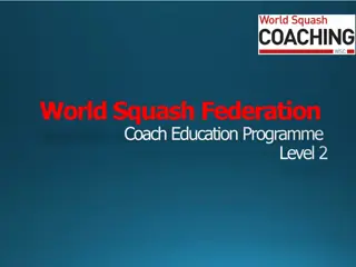 Enhancing Coaching Standards in Squash with the WSF Coach Education Programme