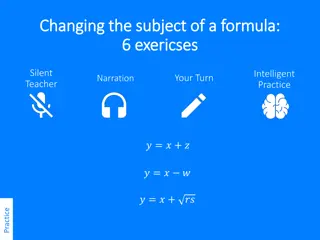 Mastering Formula Manipulation: Practical Examples and Exercises