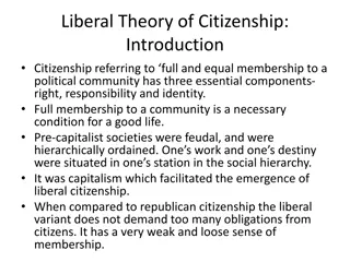 Evolution of Liberal Citizenship Theory