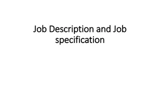 Importance of Job Description and Job Specification in Job Analysis