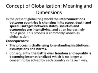 The Impact of Globalization on Institutions and Societies