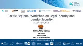 Overview of Civil Identity Registry System in Papua New Guinea