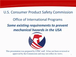 Preventing Mechanical Hazards in Consumer Products: U.S. Regulations