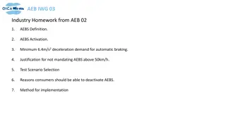 Advanced Emergency Braking System (AEBS) Definition and Activation Guidelines