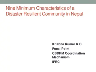 Building Disaster Resilience: Essential Characteristics of Nepal's Communities