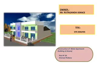 Site Analysis for Construction of Mixte Apartment Building at Gisenyi