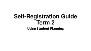 Student Planning Self-Registration Guide for Term 2: Important Dates and Steps