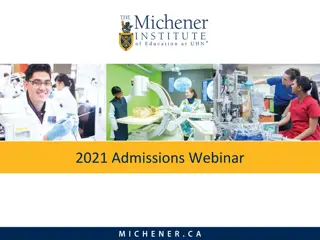 Exciting Visual Recap of 2021 Admissions Webinar and Michener Info Sessions