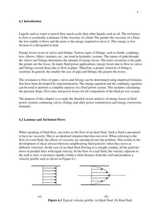 Energy Losses in Fluid Power Systems