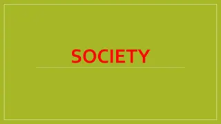 Society: Key Concepts and Characteristics