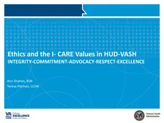 Ethical Principles and Core Values in HUD-VASH Program