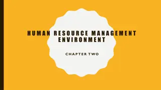 Environmental Factors in HRM Management