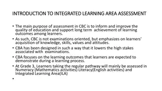 Comprehensive Overview of Integrated Learning Area Assessment in CBC Curriculum