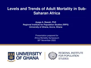 Analyzing Adult Mortality Trends in Sub-Saharan Africa