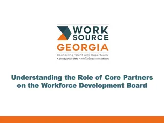 Understanding the Role of Core Partners on Workforce Development Board