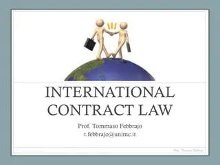 Understanding International Contract Law with Prof. Tommaso Febbrajo